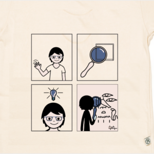 Remera de Algodón Con Pictogramas