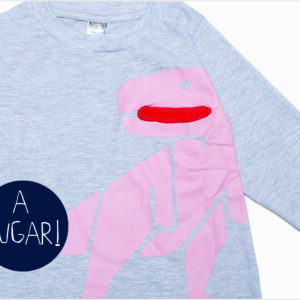 Remera Gris Bolsillo de Lengua