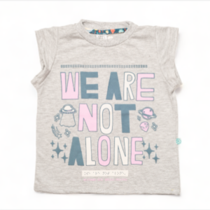 Remera de Algodon We are not alone